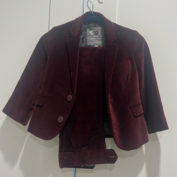 Toddler boy velvet pant suit size 2T